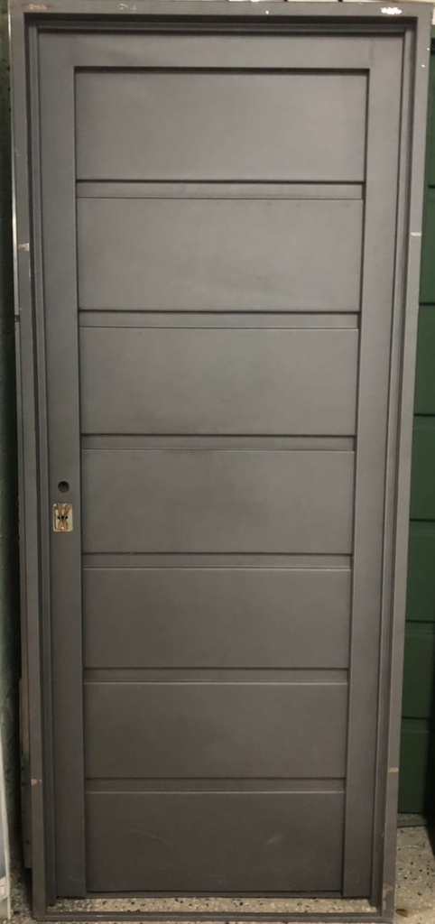 Puerta Chapa 18 085x205 festonado horizontal Ciega