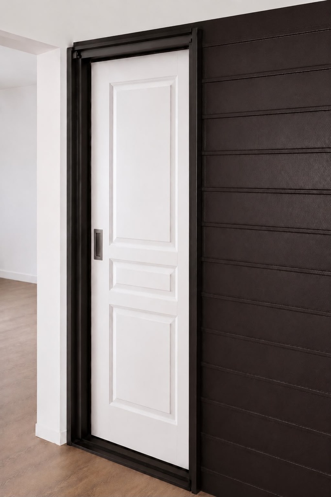Puerta Interior Corrediza embutir Chapa Masonite Europea