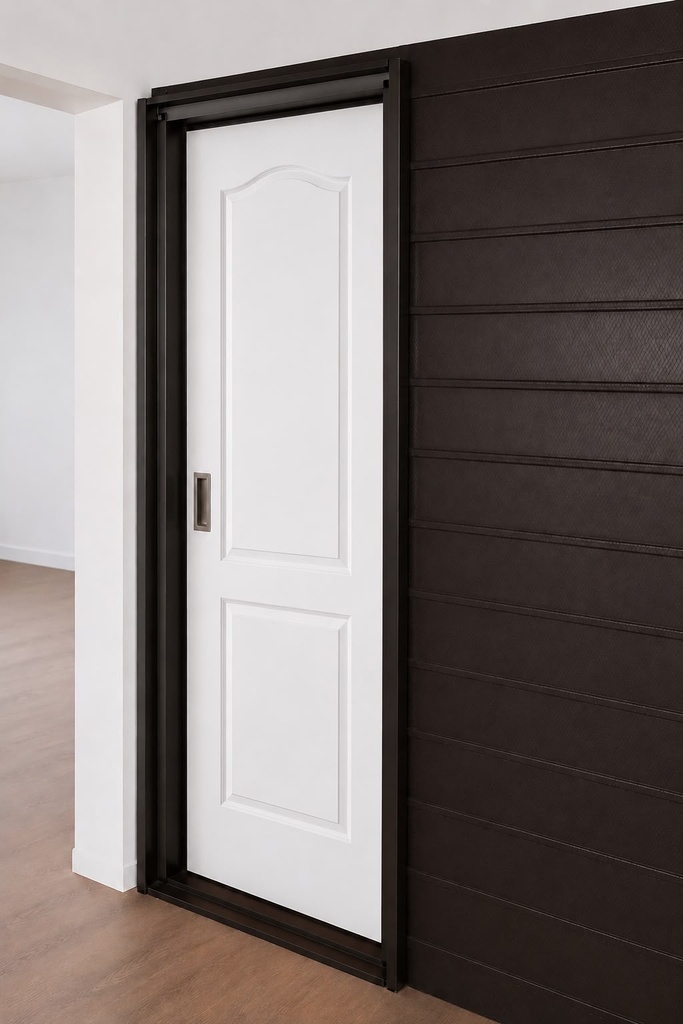 Puerta Interior Corrediza embutir Chapa Masonite Clásica
