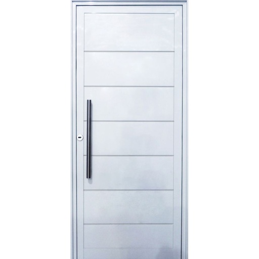 Puerta Moderna Aluminio 088x200 7 tableros Inyectada  Cod:V700