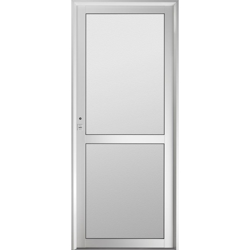 Puerta Clasic Aluminio 080x200 Vidrio entero con faja al medio Cod:C170