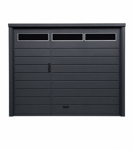 Porton levadizo Manual de chapa 270x208 plegado/puerta de escape/ Lucera superior/sin vidrio