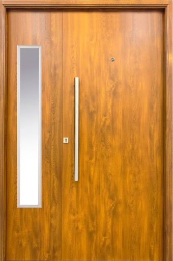 Puerta y media 132x205 c/Vidrio Fijo Lisa Cod DN/DR008